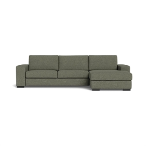 Malmø sofa med chaiselong - 243 x 155 cm. - Irma Stof 1614 turtel - Stærk Pris 